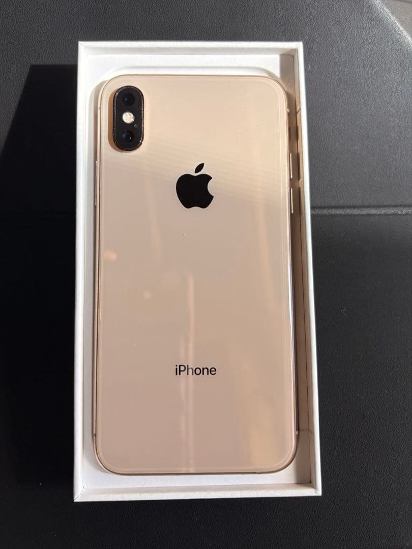 iPhone XS 256GB ゴールド SIMフリー 本体 バッテリー73％
