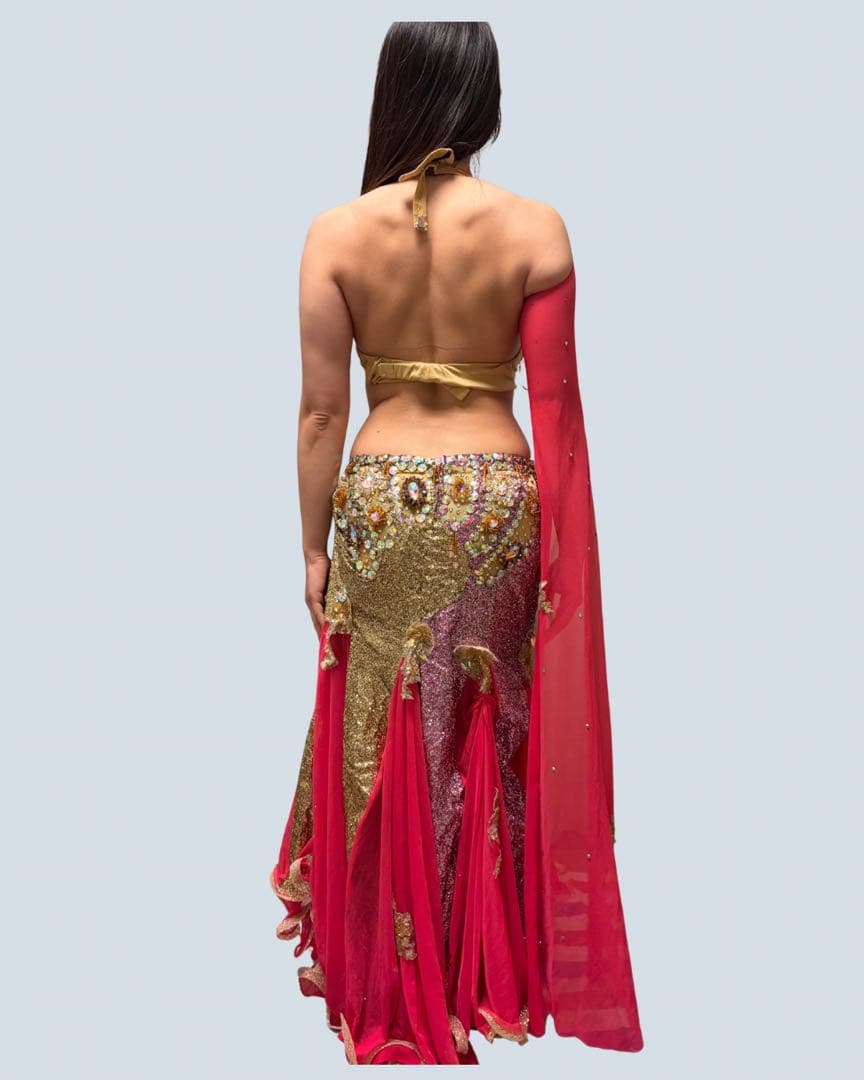 【売り切り！】ベリーダンス衣装ピンク