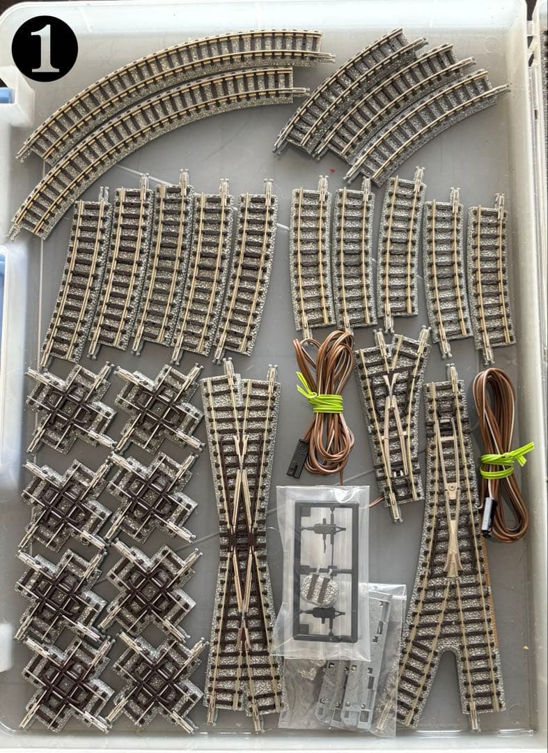 Nゲージレール　106本+他パーツ詰合せ　トミックス　ファイントラック