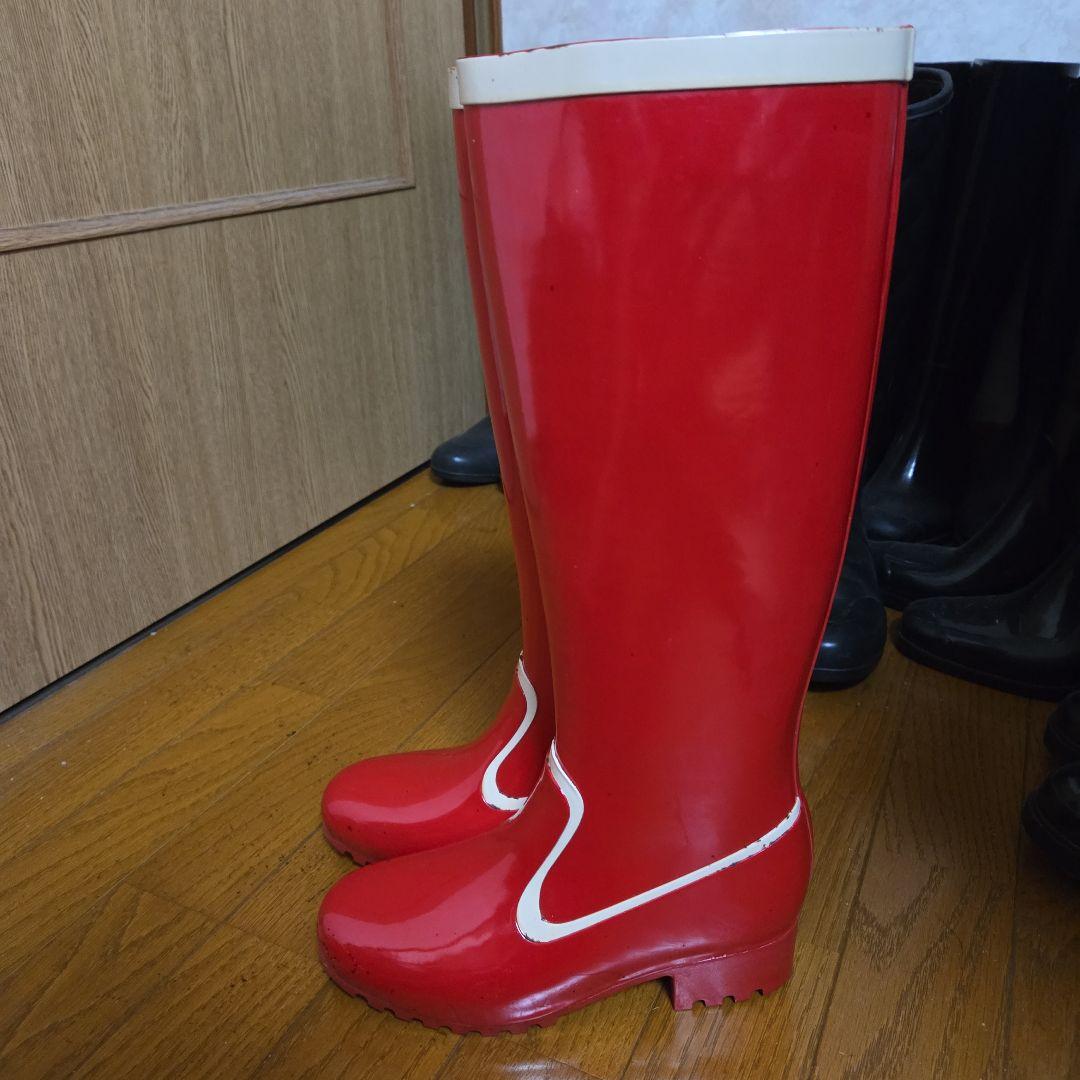 ヴィンテージ　レインブーツ　ラバーブーツ　バスクラフト　レッド