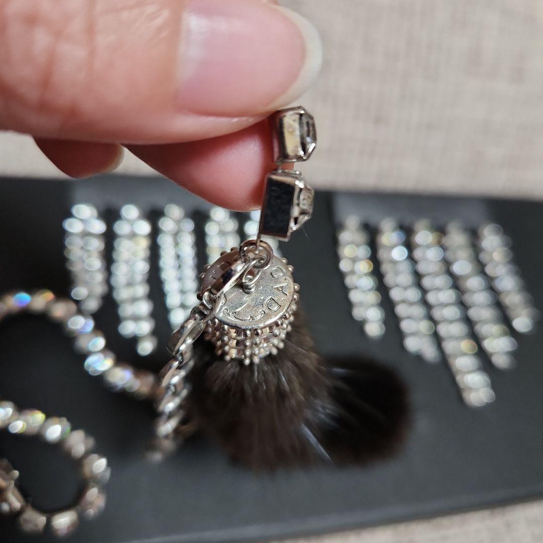 ギャルソン DADルームミラー ラインストーン クリスタル ミンク