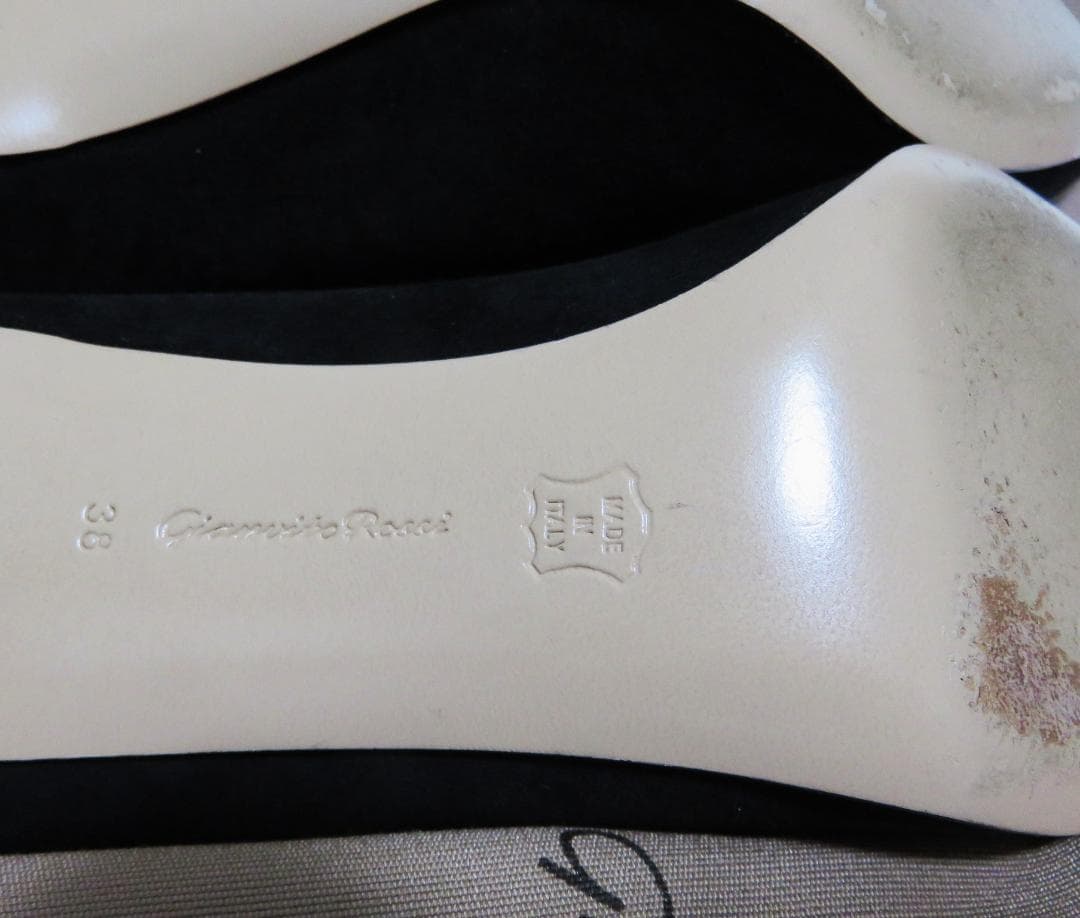 Gianvito Rossi GIANVITO 70 ブラック スエード 38