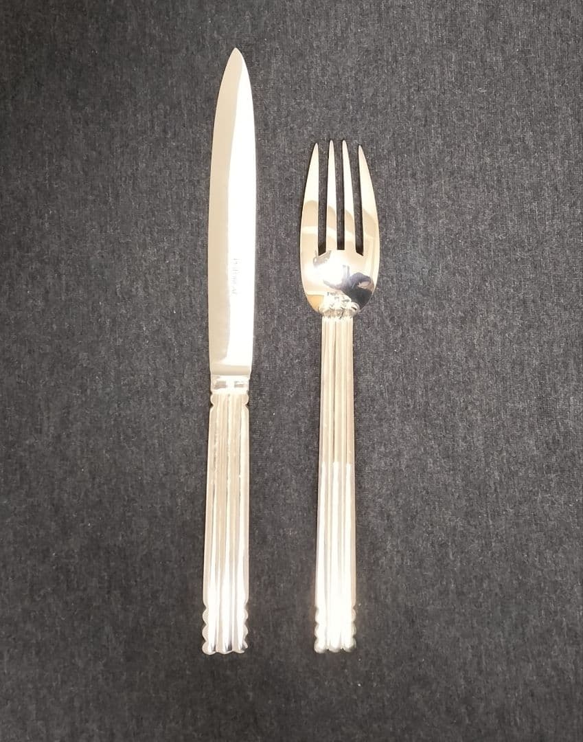 0xKenPuiforcatピュイフォルカフォークナイフシルバープレート銀