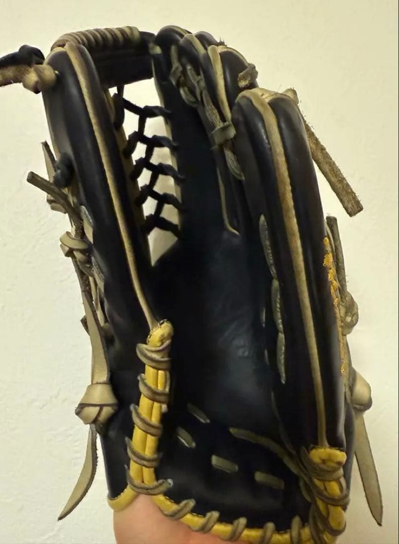 【中古/定価6万】ミズノプロ 外野手 西川型グラブ 黒ブロンド