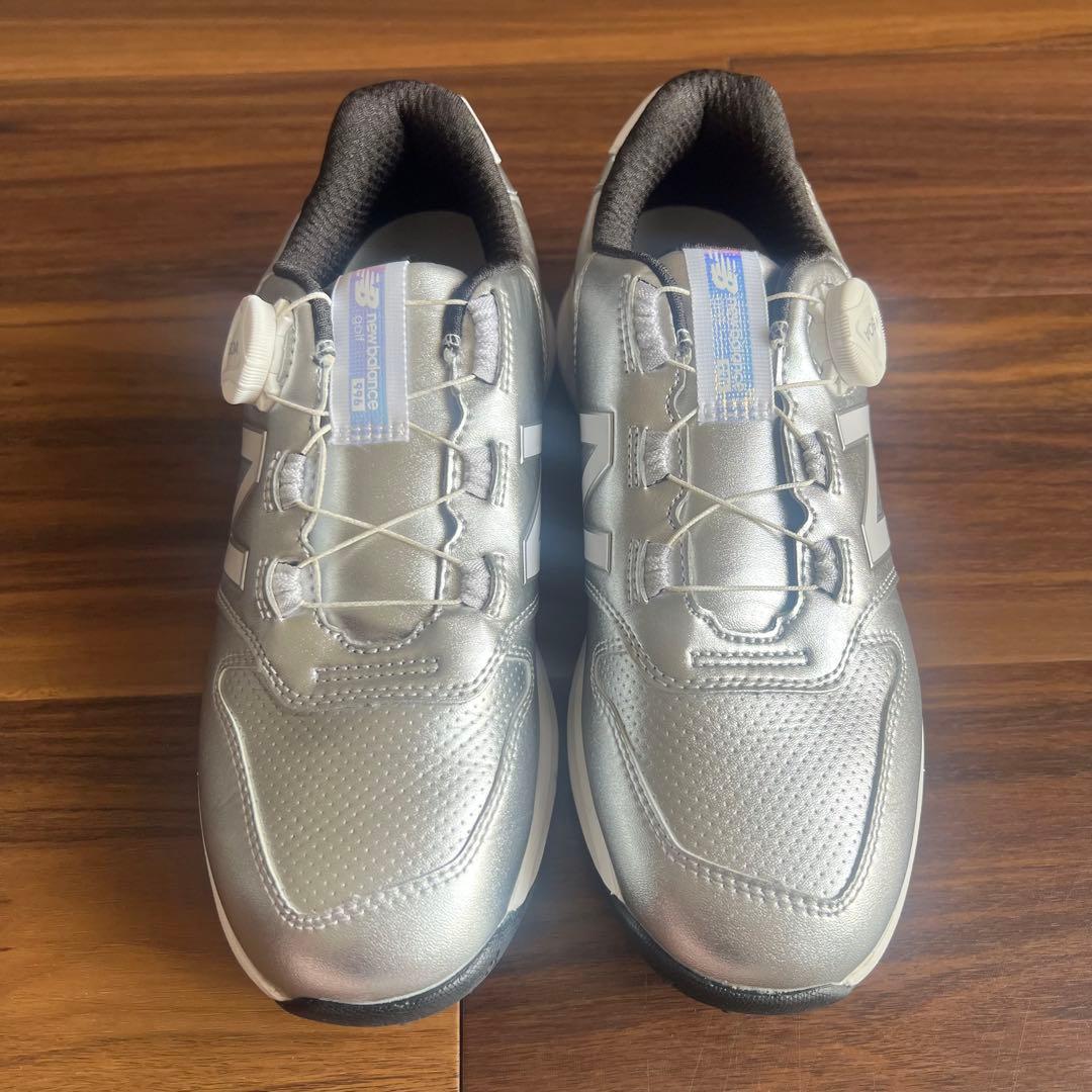 New Balanceニューバランス　ゴルフシューズ　24cm シルバー
