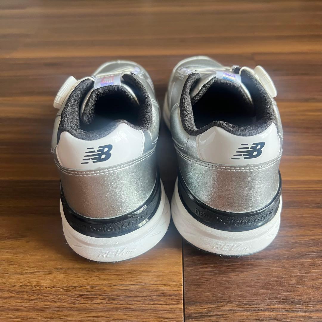 New Balanceニューバランス　ゴルフシューズ　24cm シルバー