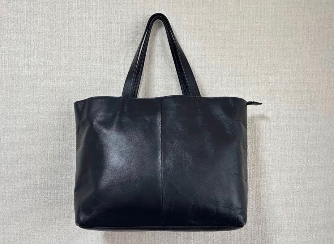 UNITED ARROWS トートバッグ ネイビー（限りなく黒に近い）