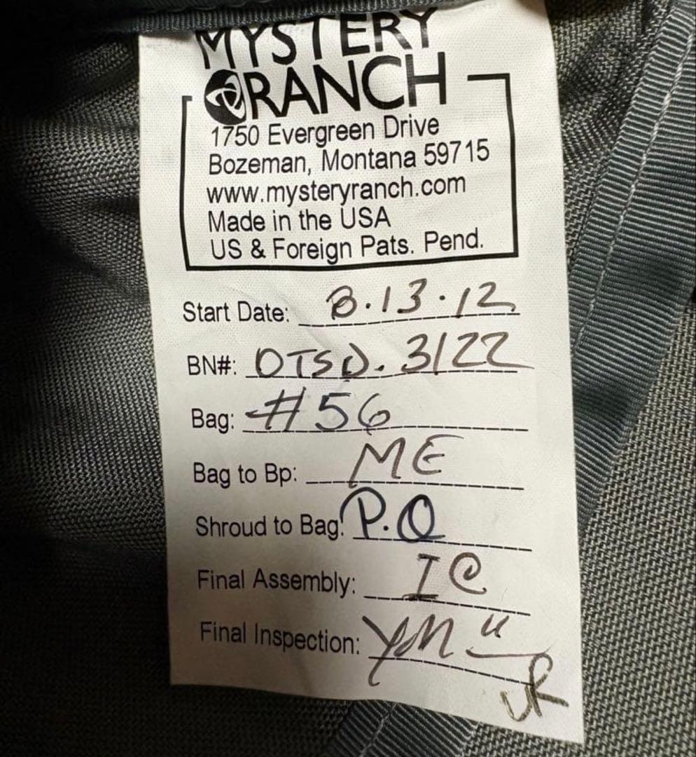 米国製 MYSTERY RANCH アウトサイダー メッセンジャー バッグ