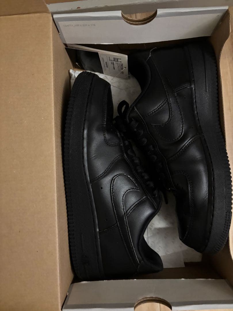 NIKE エアフォース1 ブラック　黒　26.5センチ