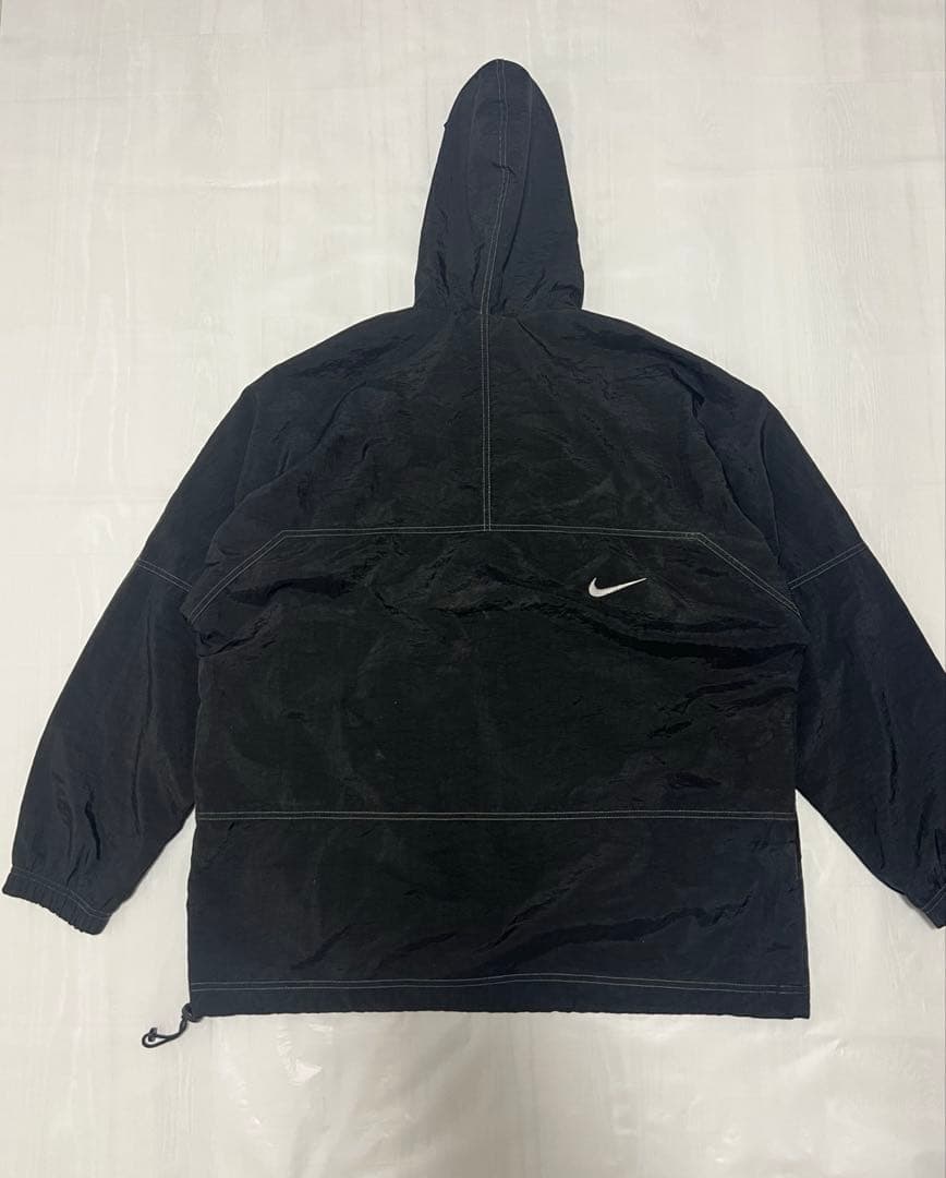 90s 銀タグ NIKE anorak parka M black