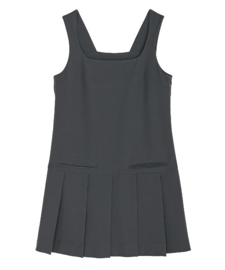 トップス SQUARE NECK LADY LIKE PLEATS TOP