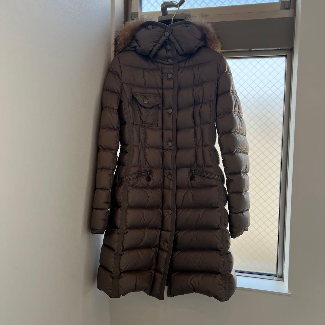 MONCLER ブラウン ロングダウンジャケット　サイズ00