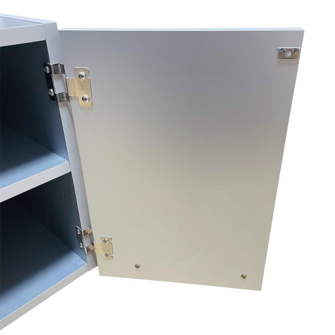 ディノス 冷蔵庫上 キッチンストッカー シルバー　隙間収納　キッチン用品収納