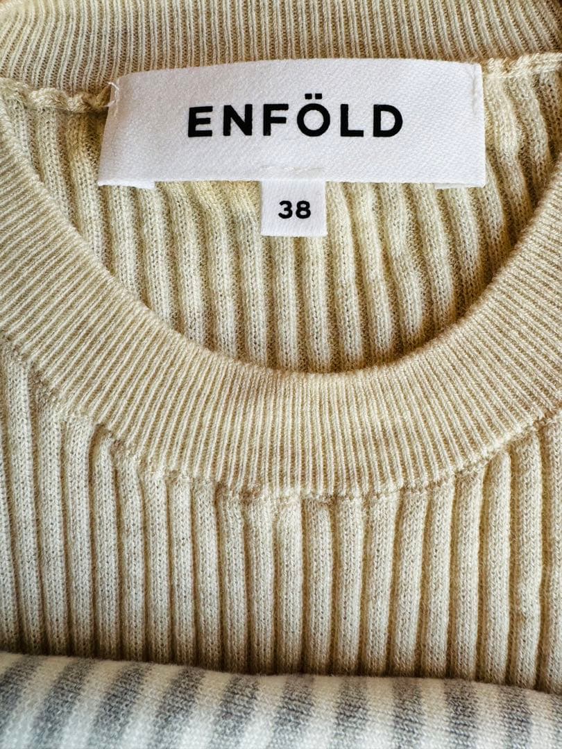 ENFÖLD リブ編み長袖ニット 38
