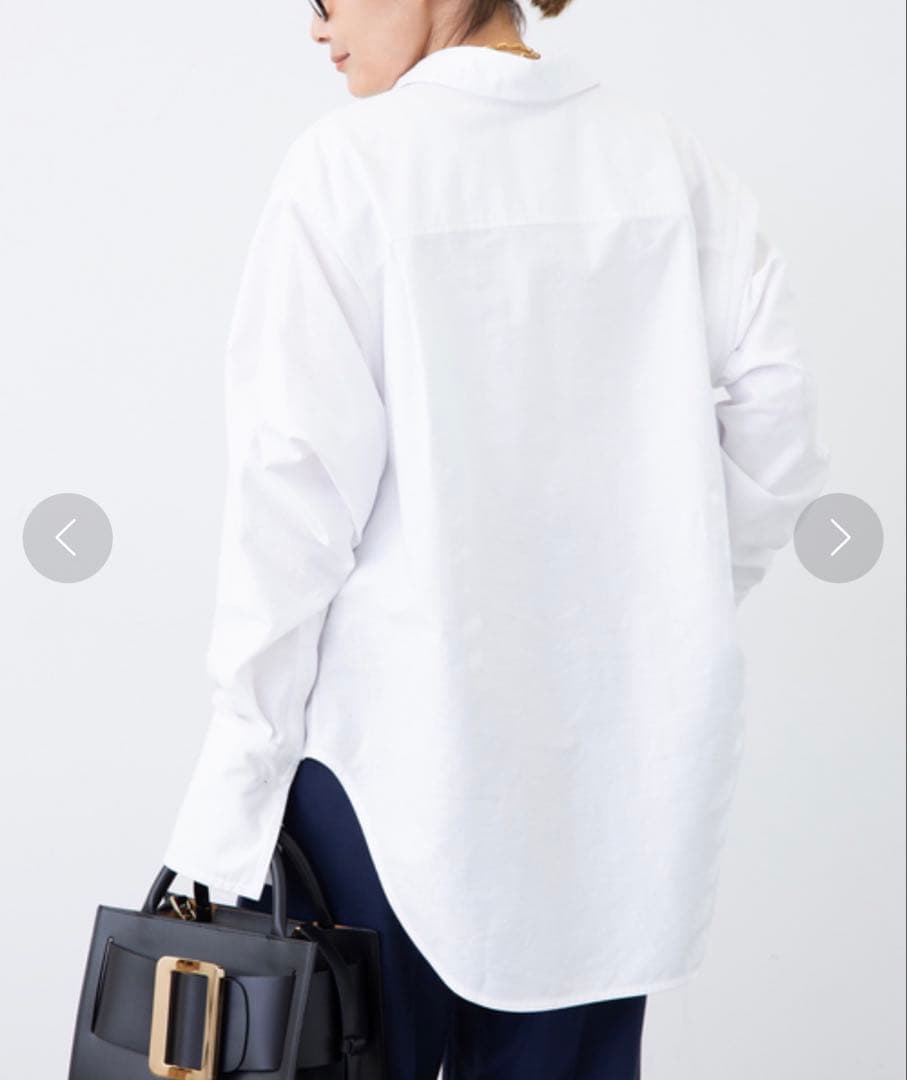 トップス MADISONBLUE SWING TWISTED SH OX STRIPE