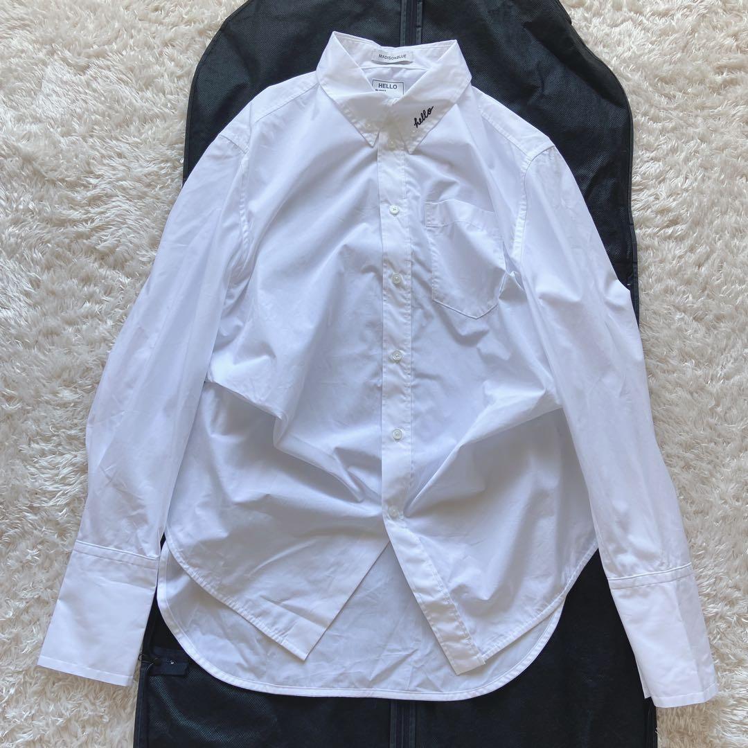 トップス MADISONBLUE SWING TWISTED SH OX STRIPE