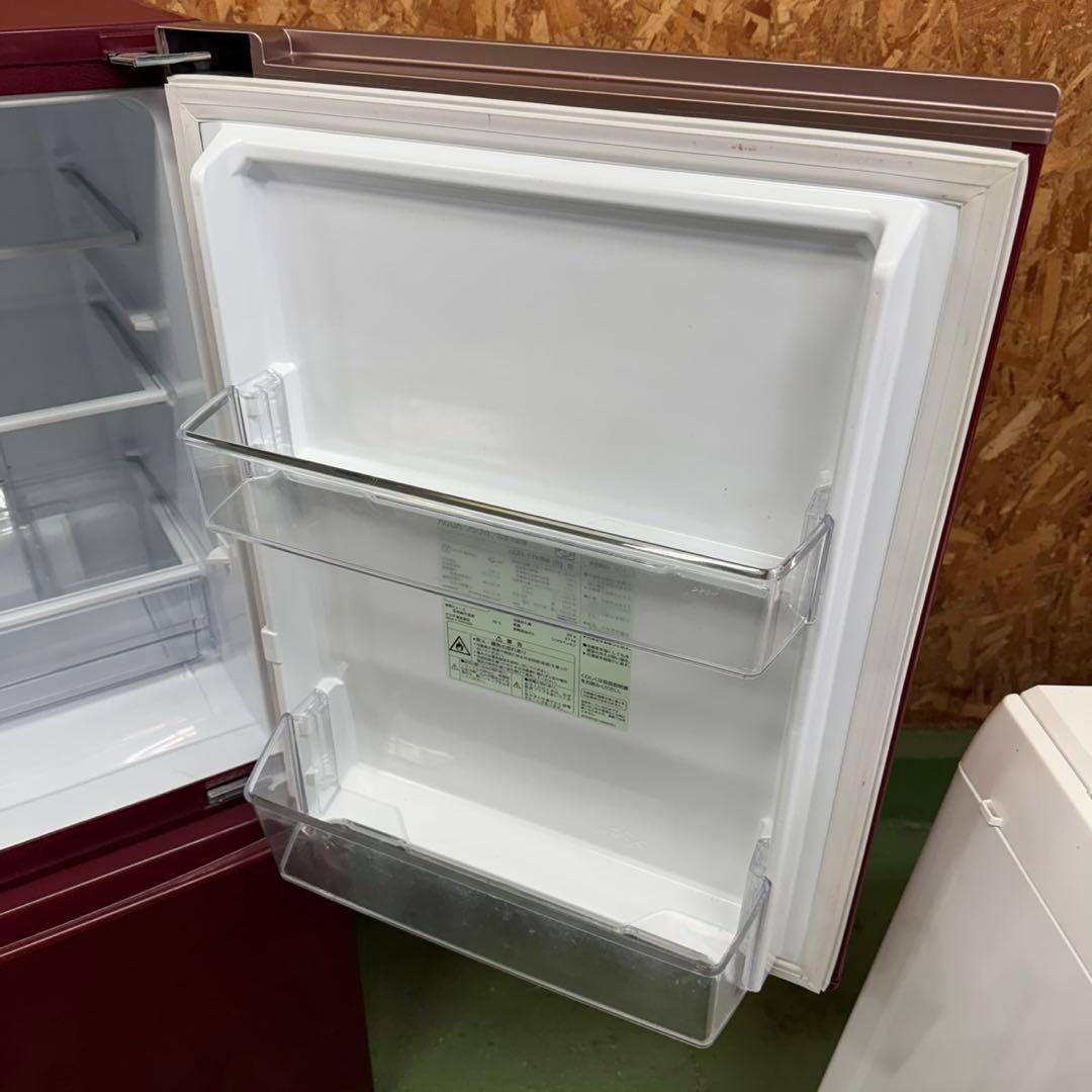 275★2024.20年製★アクア冷蔵庫　ヤマダ洗濯機　赤　レッド　家電セット