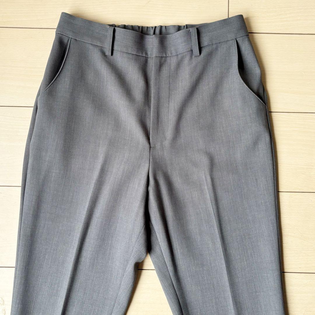 美品　ソージュ　SOEJU ウールライクノーカラージャケット パンツ スーツ