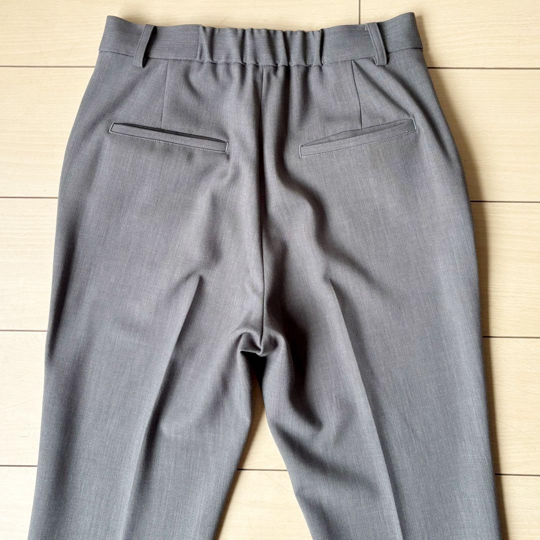 美品　ソージュ　SOEJU ウールライクノーカラージャケット パンツ スーツ