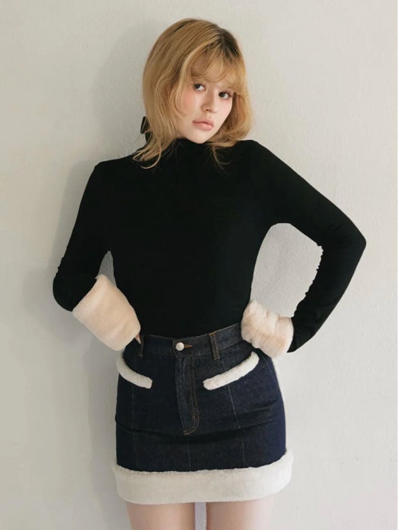 トップス ANDMARY Doggy fur tops