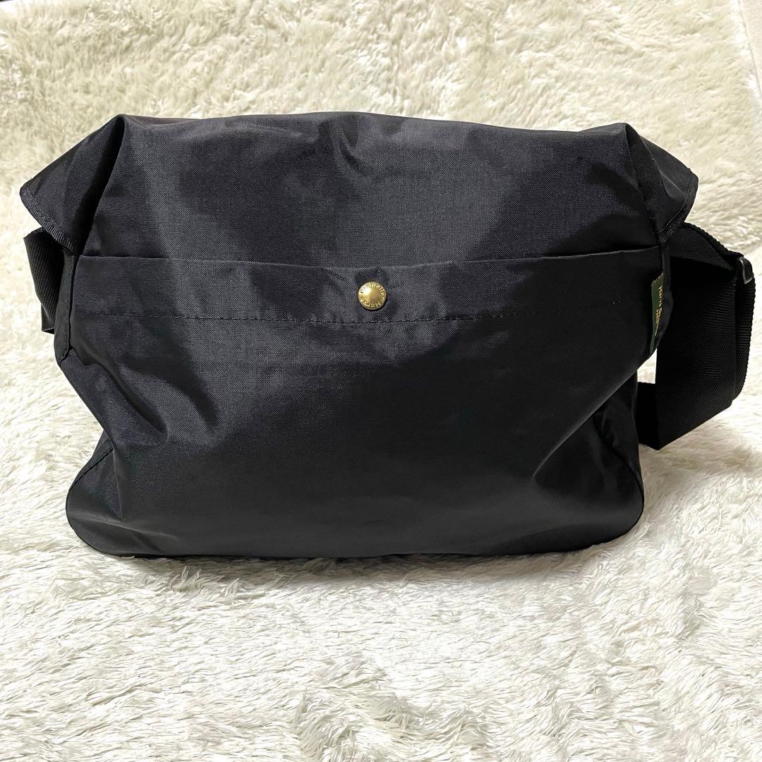 【美品】Herve Chapelier　ショルダーバッグ　黒　メッセンジャー