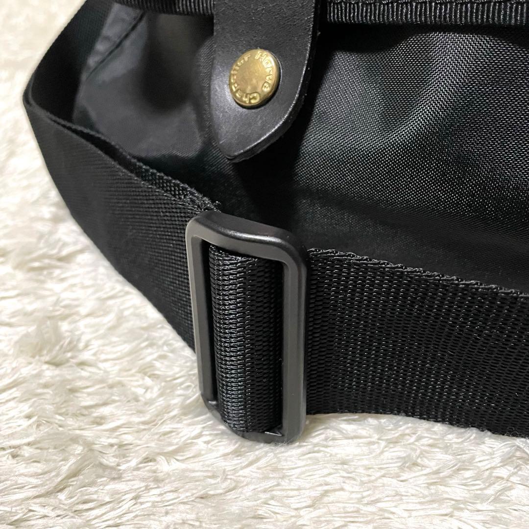 【美品】Herve Chapelier　ショルダーバッグ　黒　メッセンジャー