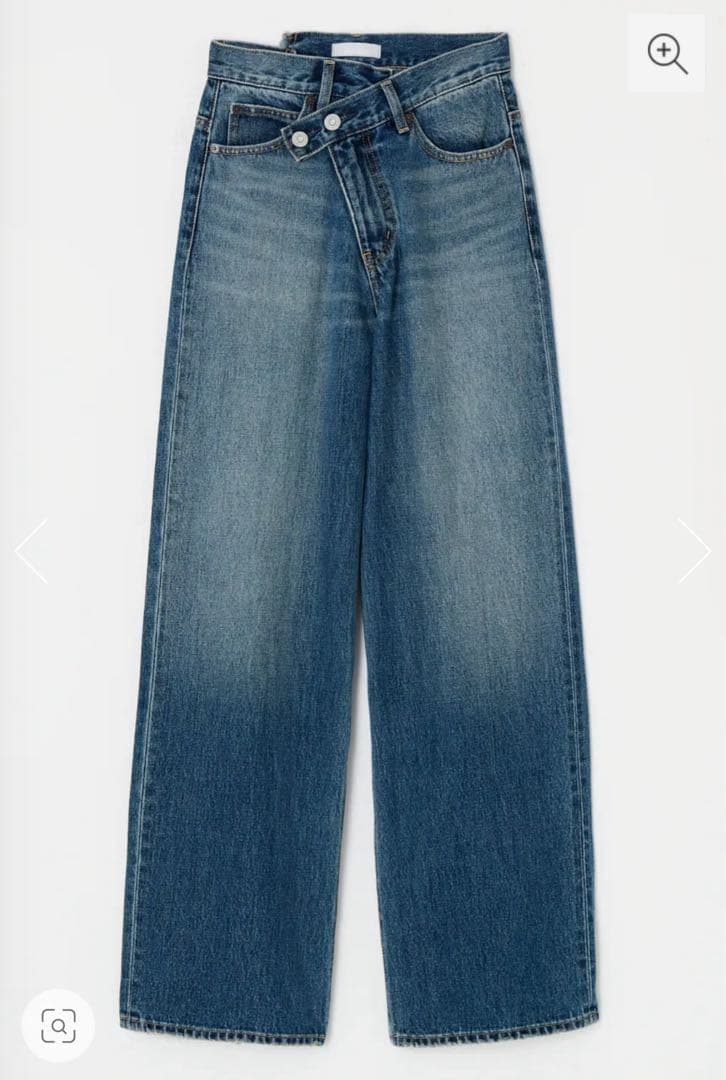 hao　moussy CROSS WAIST WIDE ストレートSサイズ