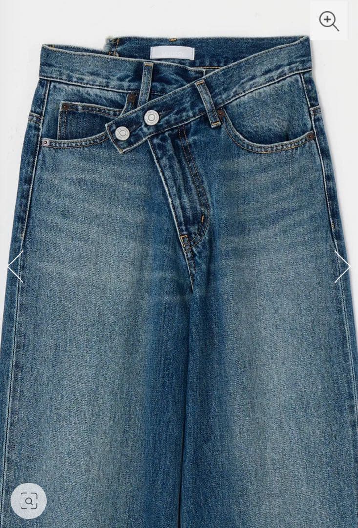 hao　moussy CROSS WAIST WIDE ストレートSサイズ