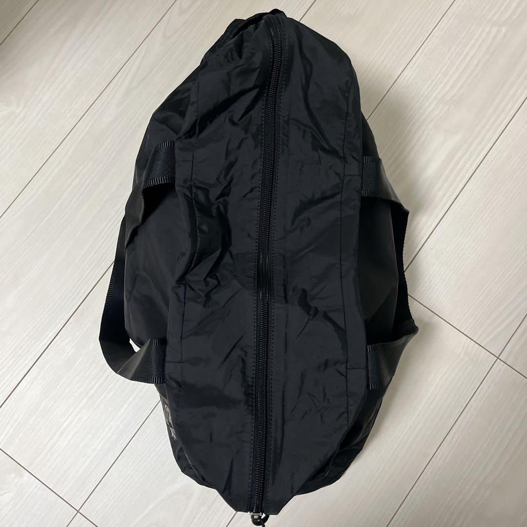 美品アニエスベー ボヤージュ　折りたたみ収納BIGボストンバッグ ブラック