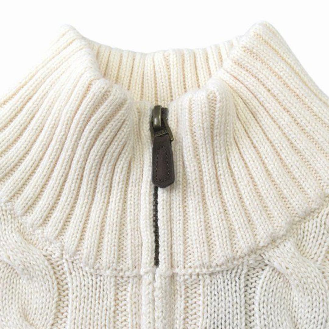 今週限定価格◇新品未使用◇定価2.75万◇ラルフローレン ホワイトケーブルニット