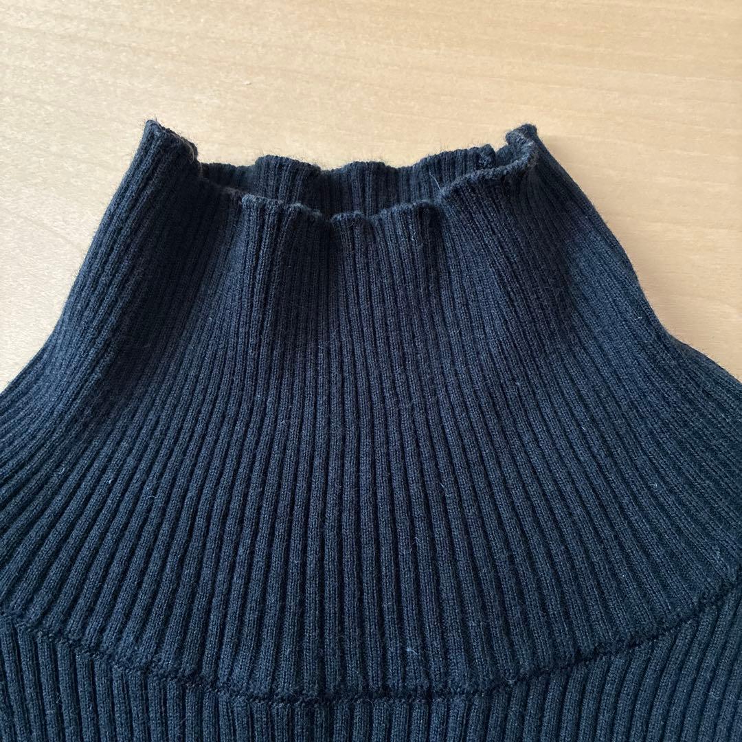 オーラリー　ロンハーマン別注　ギザリブタートルネック　ブラック　サイズ1