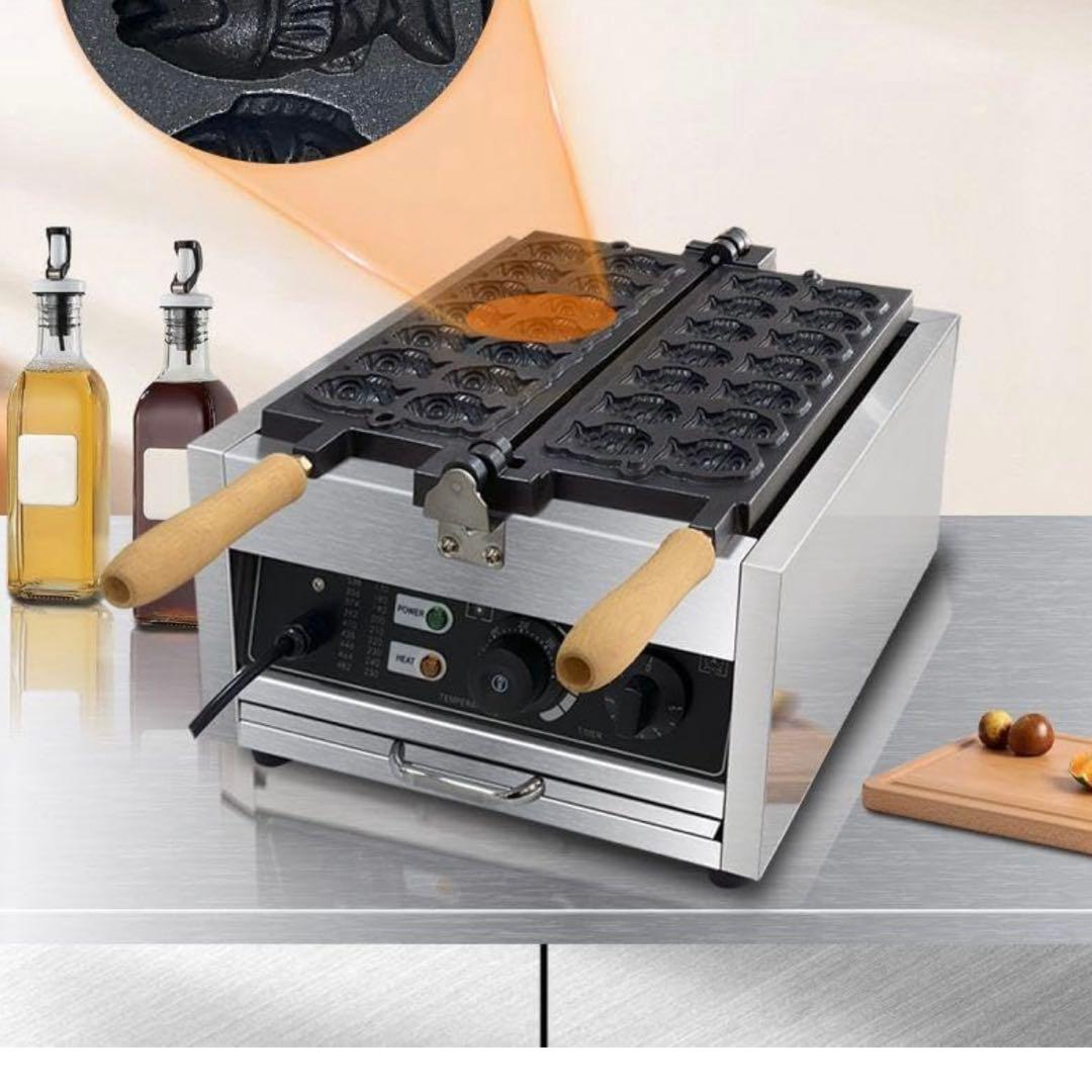 送料込 たい焼き機、業務用電気たい焼き機 14穴ミニたい焼き機