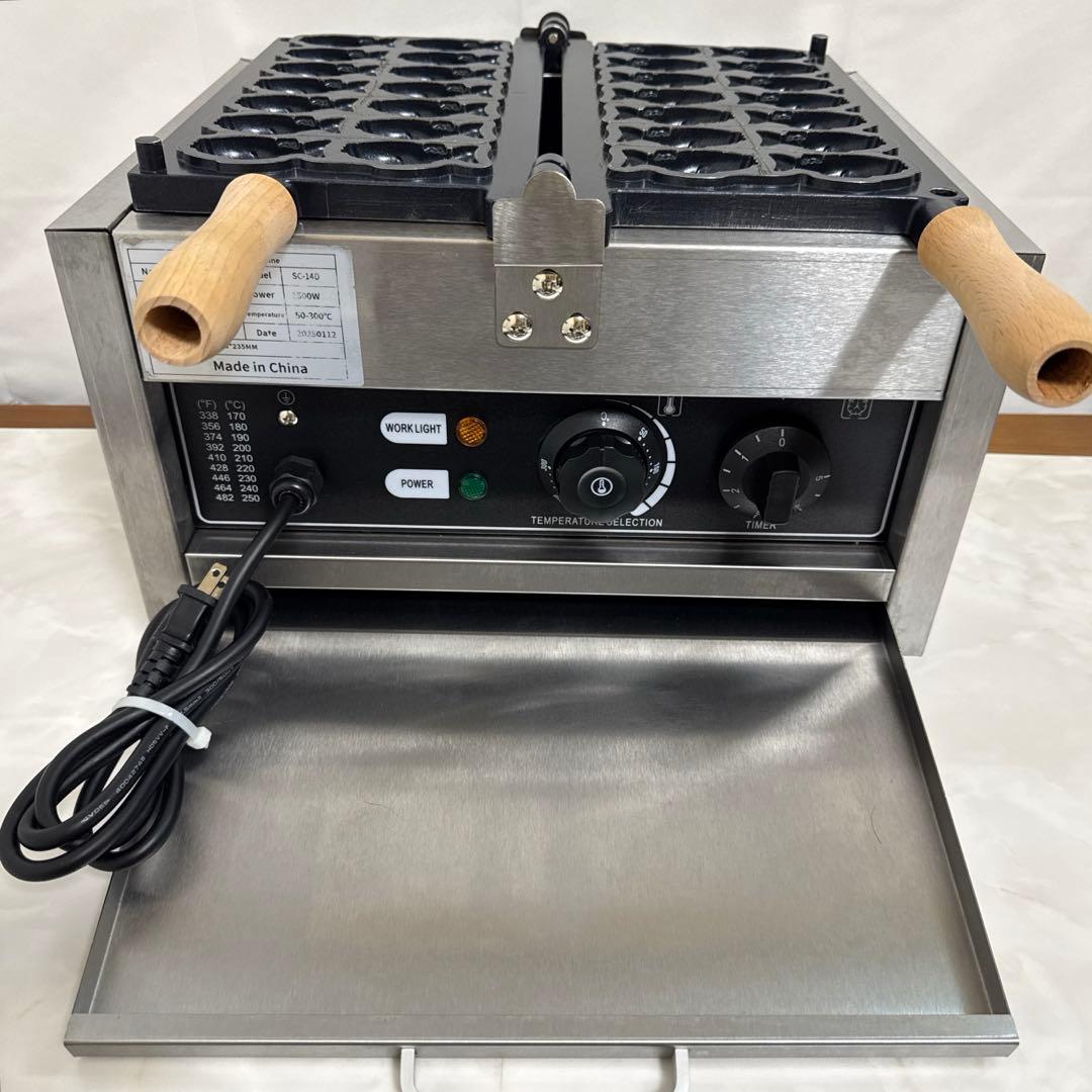 送料込 たい焼き機、業務用電気たい焼き機 14穴ミニたい焼き機