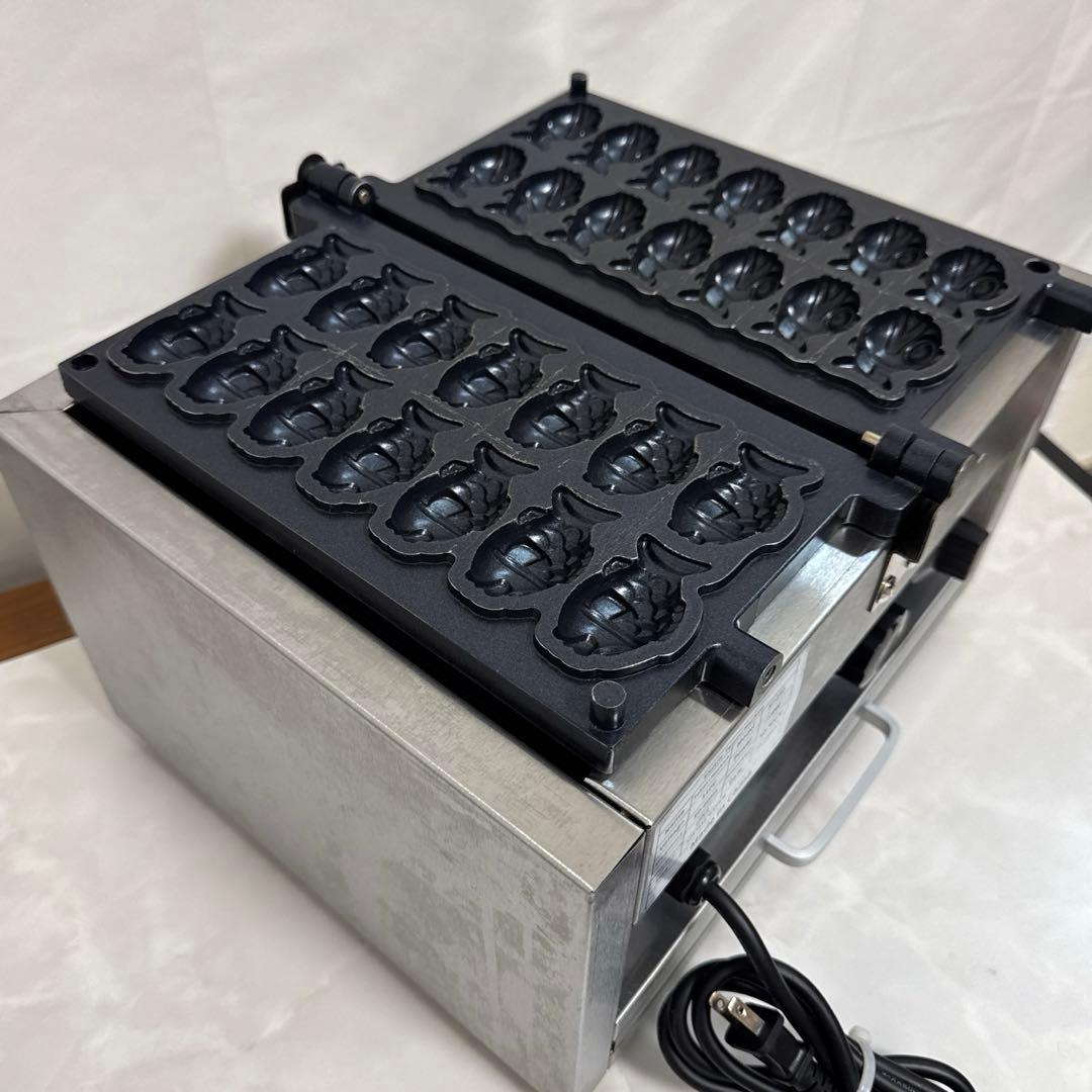 送料込 たい焼き機、業務用電気たい焼き機 14穴ミニたい焼き機