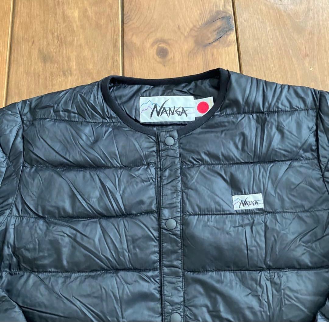 ゆい&こう様　ナンガ　ホワイトレーベル　ダウンカーディガン　ブラック　Ｓ