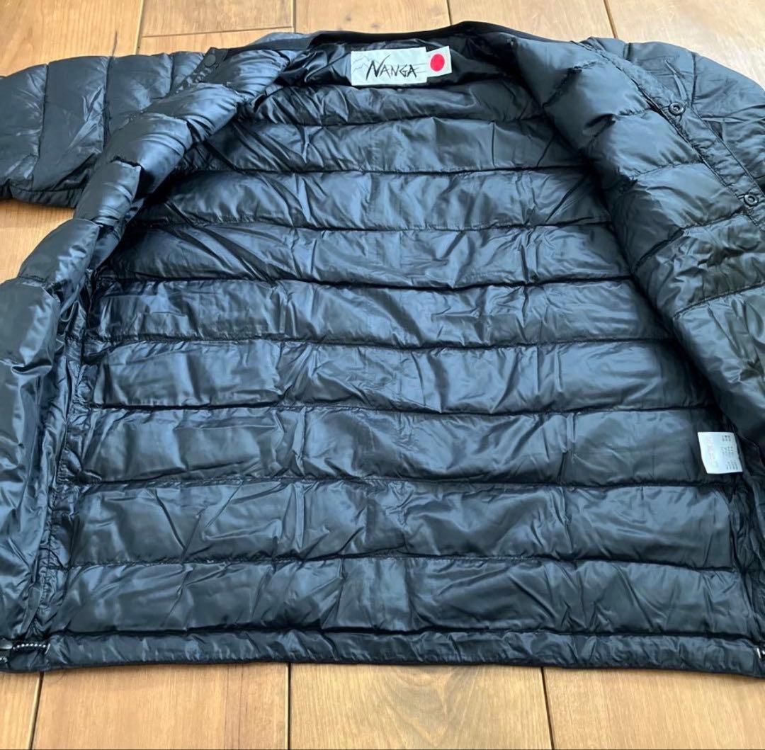 ゆい&こう様　ナンガ　ホワイトレーベル　ダウンカーディガン　ブラック　Ｓ