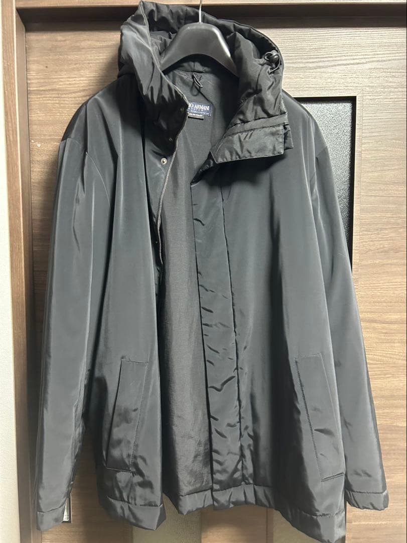 black96Giorgio Armani フード付きナイロンジャケット