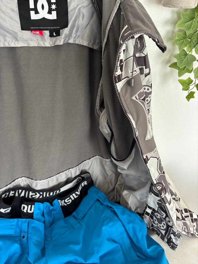 hiroumi！DC スノーボードウェア Lサイズ グレー/青
