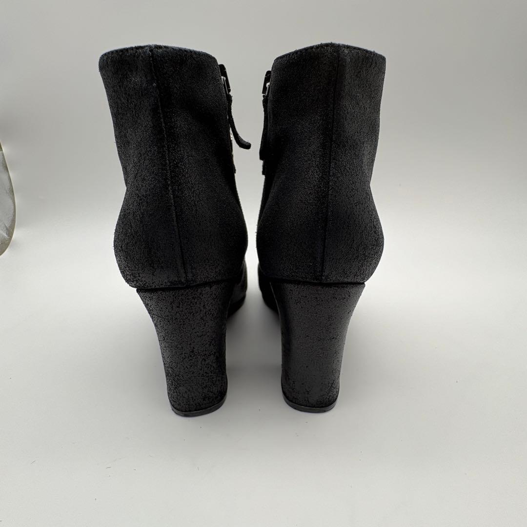 あっつー定番CHANEL シャネル　スエード　ヌバックレザー ブラック