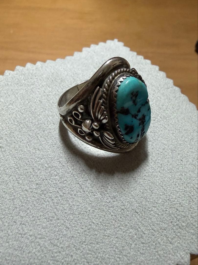 専用　R.B　ターコイズ　リング　指輪　20号 ランニングべア　925