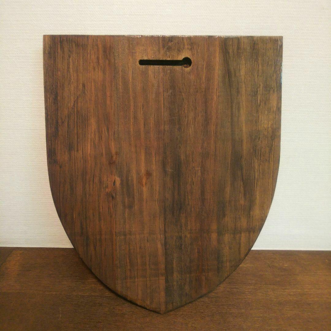 ヴィンテージ US Navy エンブレム 木製 盾 手彫り 英国製