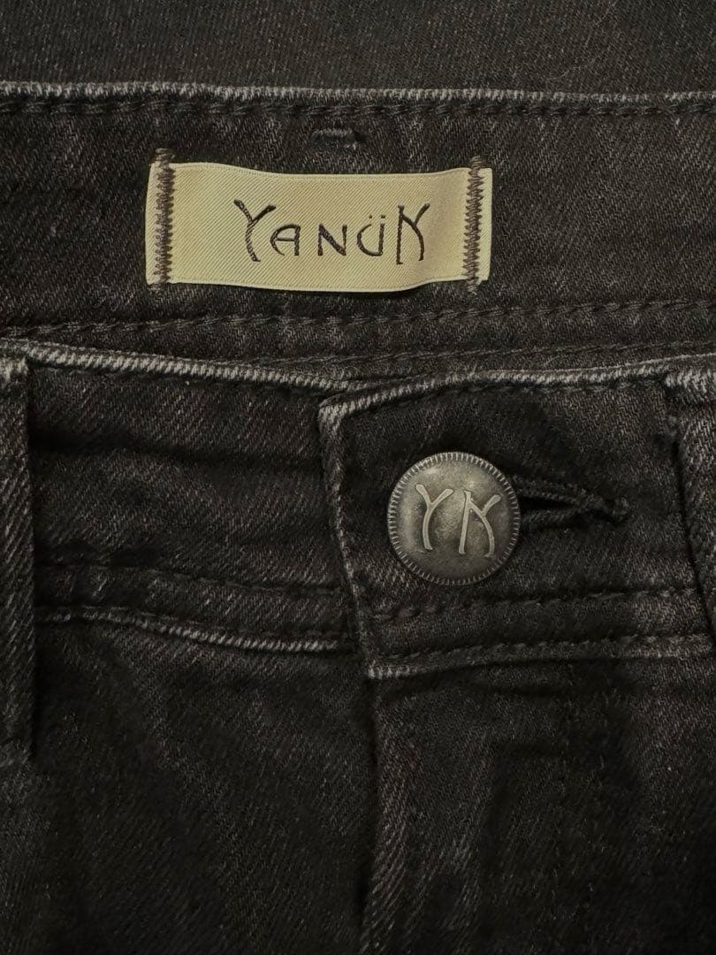 YANUK ワイドフレア 23 オールドブラック ヤヌーク