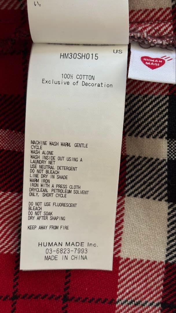 HUMAN MADE チェック柄ネルシャツ　XXL