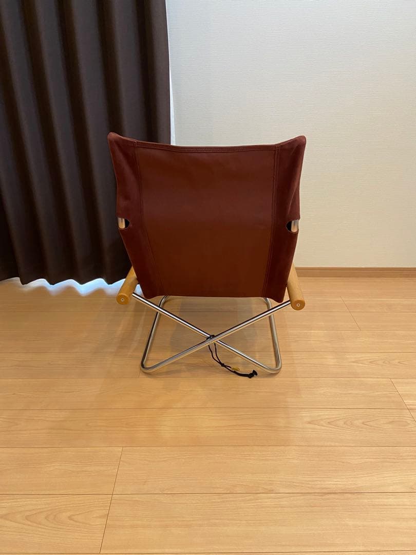 Nychair X ニーチェアエックス+オットマン　ナチュラル×バーガンディ