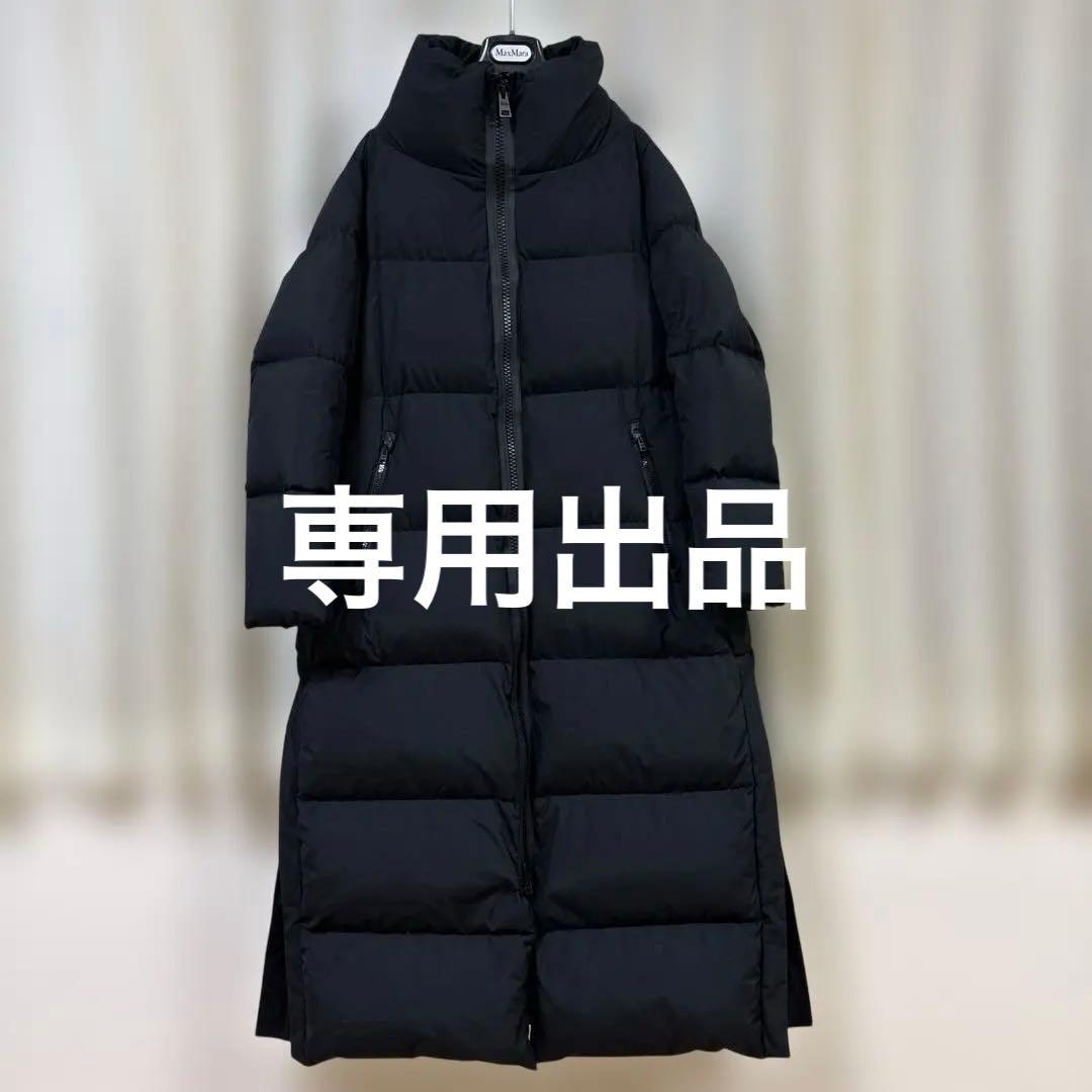 Herno ブラック ロングダウンジャケット