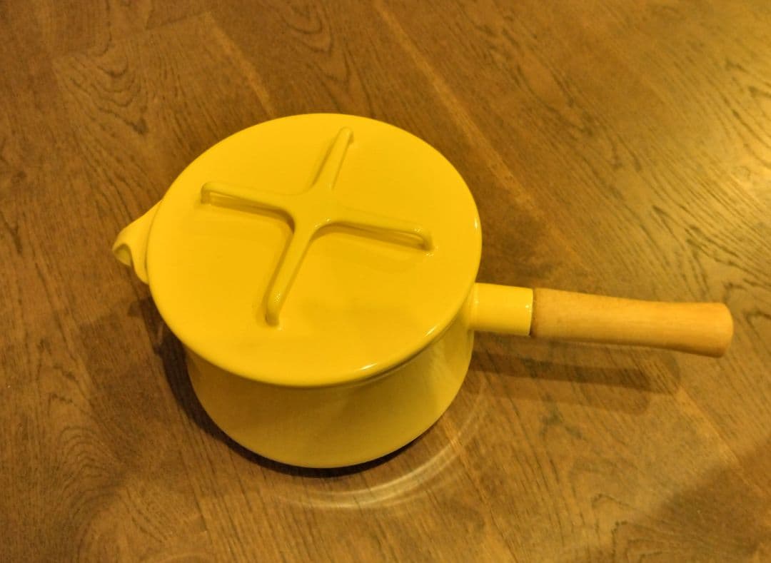 美品 ダンスク 片手鍋 18cm 限定色マスタードイエロー コベンスタイル