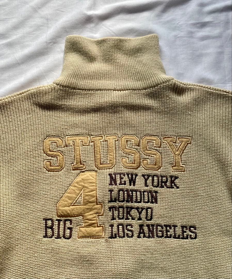 90s stussy BIG4 ニットジャケット　美品