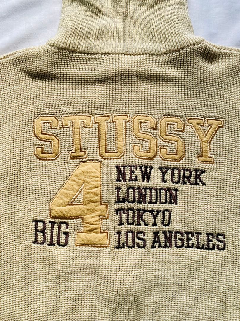 90s stussy BIG4 ニットジャケット　美品