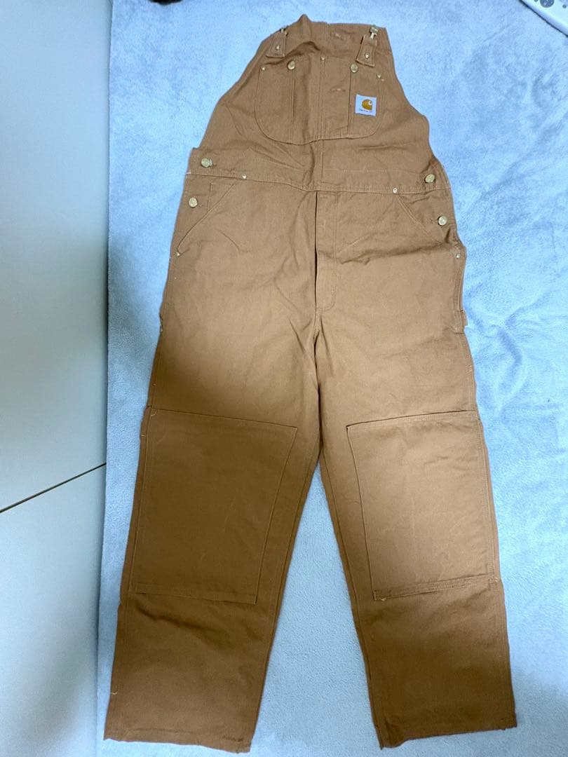 Carhartt オーバーオール 茶色 メンズ 38×30
