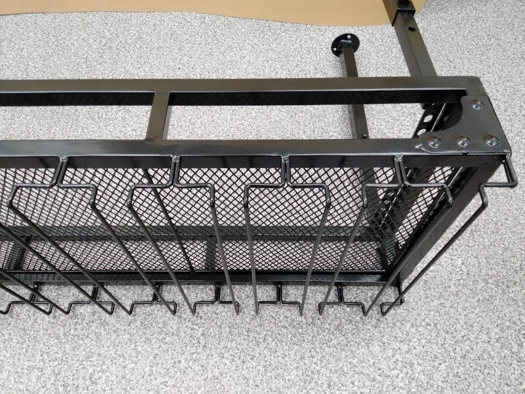 ブラックメタル ワイングラスホルダー 収納 展示品